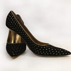 Vera Wang Sequined and Velvet Pumps Preview View